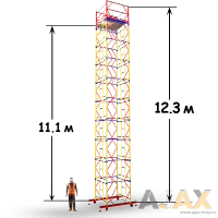 Вышка-тура ВСП 250/1,6 Базовый блок + 9 секций (12.4 м)